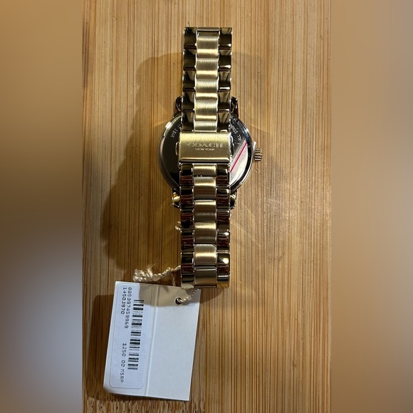 Coach Grand Watch With 36mm Navy Blue Face & Golden Bracelet - Picture 5 of 7